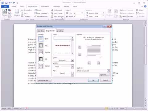 how to create lines in word