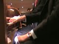 Lennert en Arie 4 handig orgelspel