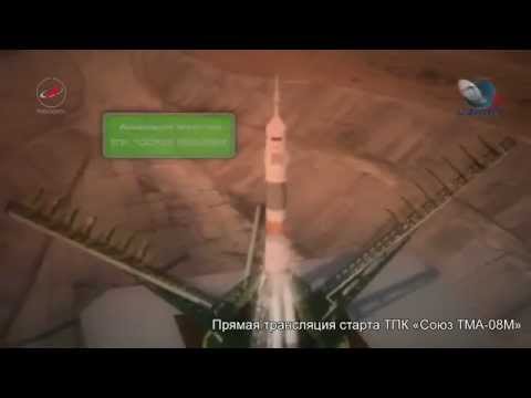Soyuz spacecraft launch animation