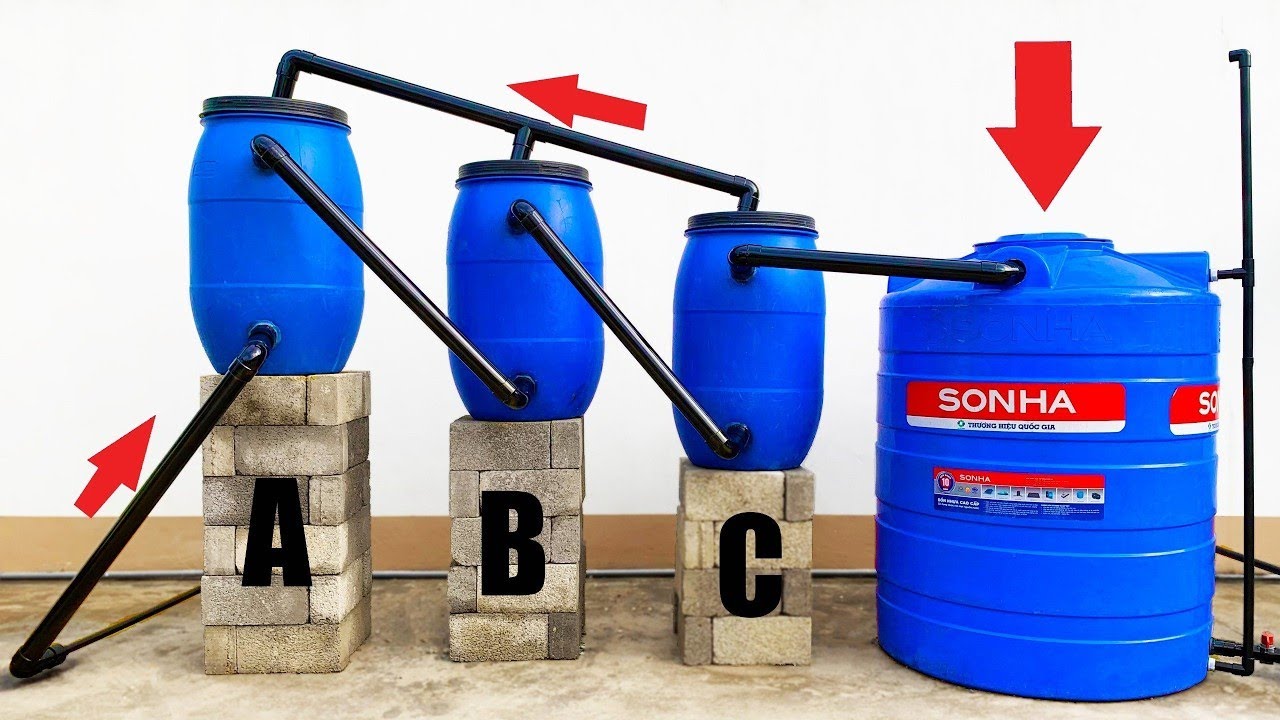 Amazing Inventions of a 60-Year-Old Plumber! Endless Free Water Energy Idea from PVC Pipes/Empty