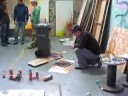 Pete Wollaeger Stenciling First Layer