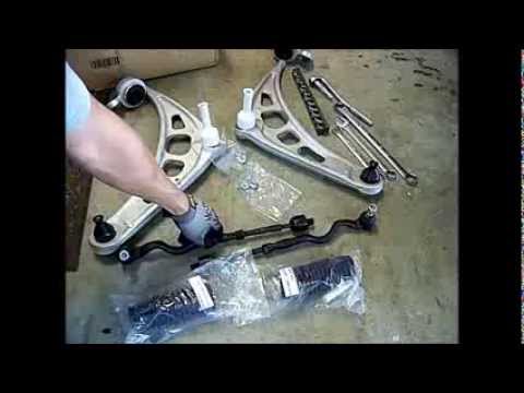BMW 330i, 325i,  e46, Lower Control Arms and Tie Rods How to Change out, Repair