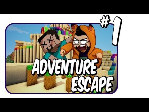 Minecraft Mini game map: Adventure Escape | Ep.1 | Hunters vs Runners!