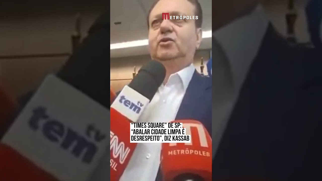 "Abalar Cidade Limpa é desrespeito", diz Kassab sobre "Times Square" de São Paulo