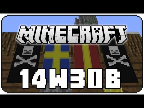Minecraft Snapshot 14w30B | 32 chunks de distancia y banderas pirata...