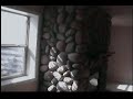 river rock fireplace river rock fireplace