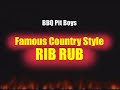 BBQ Pit Boys Barbecue Dry Rub For Ribs Recipe
