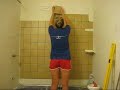 Tiling shower wall