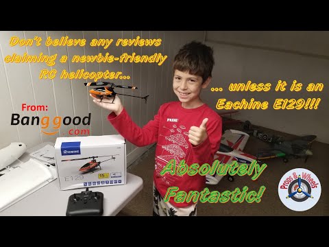 Eachine E129 4CH RC Helicopter with Altitude Hold from Banggood - Part 1: Unboxing and Test Flight