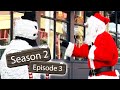 Hidden cam video with Christmas snowman