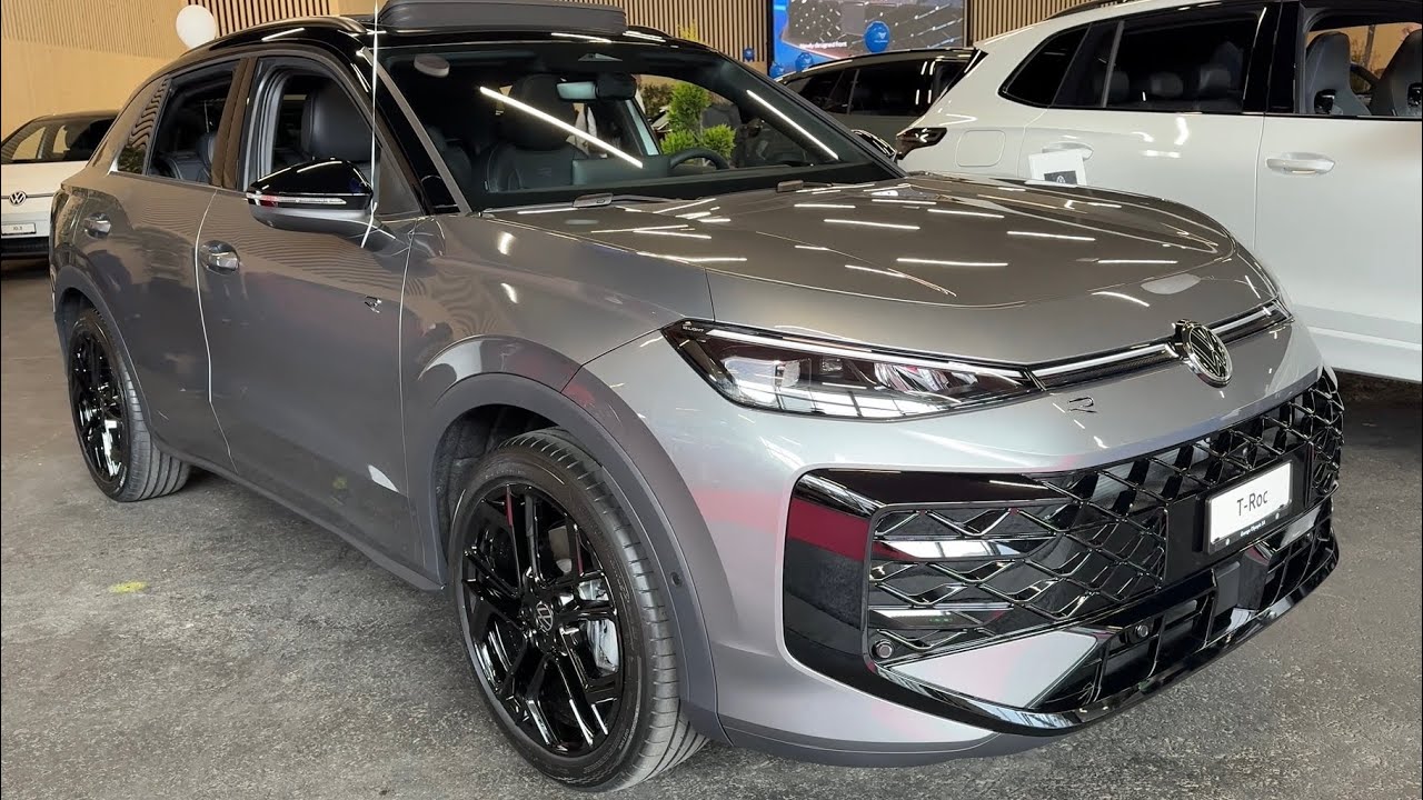 VOLKSWAGEN T-ROC R-Line 2026 - visual REVIEW & PRICE (sporty EXTERIOR & INTERIOR) Grey color