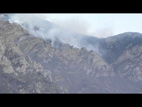 Incendio sul Gran Dubbione