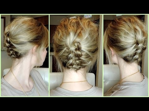 how to easy short hair updos