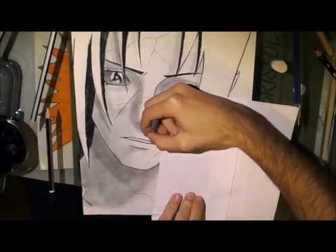 how to draw itachi