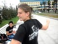 Click here to watch this video Andrea Catozzi in Azerbaijan Tricking Sport Club's T-Shirt