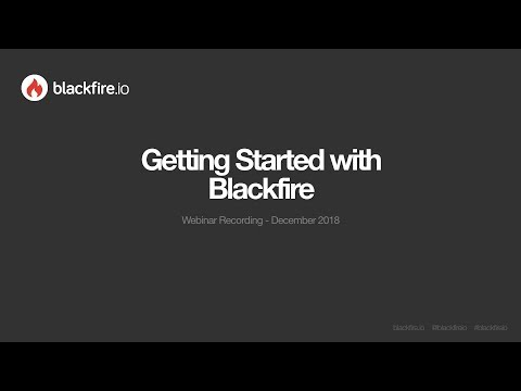 Video – Getting Started with Blackfire