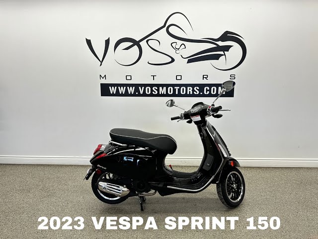 2023 Vespa Sprint 150 Nero Deciso - V5508 - -No Payments for 1 Y in Scooters & Pocket Bikes in Markham / York Region