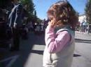Toddler playing the harmonica