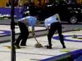 Gushue shot during semi-finals of HotShots competition 2007