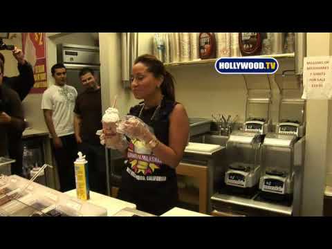 Adrienne Bailon Creates Her Shake at Millions of Milkshakes