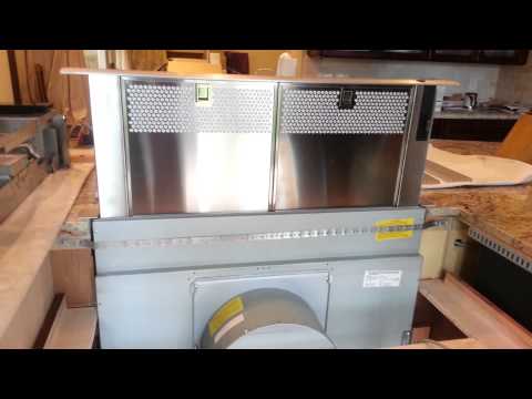 how to vent downdraft cooktop