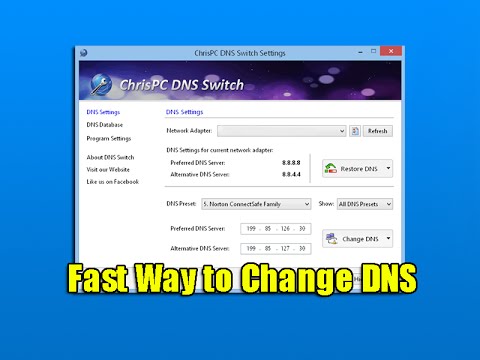 how to change dns