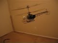 Flying an E-sky lama helicopter with a helmet camera.