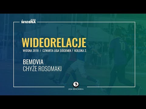 LIGA BEMOWSKA / WIOSNA 2018 / KOLEJKA 2. / BEMOVIA - CHYŻE ROSOMAKI LIGA BEMOWSKA / WIOSNA 2018 / KOLEJKA 2. / BEMOVIA - CHYŻE ROSOMAKI