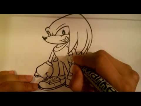 how to draw knuckles step by step easy