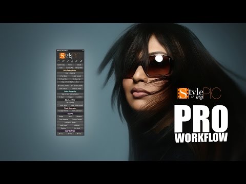 Skin Retouching and Color Grading with StyleMyPic Pro Workflow Photoshop Extension Panel