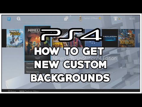 how to change background on ps4