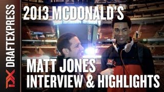 Matt Jones - 2013 McDonald's All-American Game - Interview & Practice Highlights