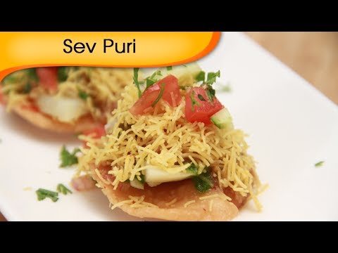 Sev Puri – Indian Canape – Vegetarian Fast Food Recipe by Ruchi Bharani [HD]