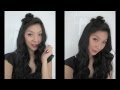 Flower Hair Bun Tutorial ม้วนผมจุกดอกไม้แบบเกาหลี - YouTube