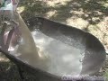 Building a Straw Bale House : Environmental Building : Mixing Cement for your Straw Bale House
