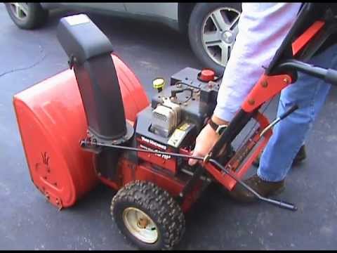 how to drain snowblower