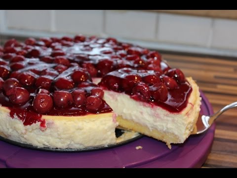 NewYork Cheesecake mit Kirschtopping aus dem rosa Backbuch des Thermomix TM5