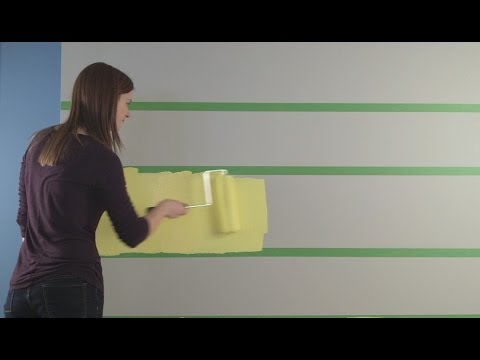 how to paint a wall with paint on it