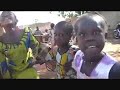 Malian Wedding - little girls dancing before wedding starts