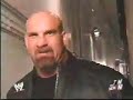 wwe the rock vs goldberg his debut