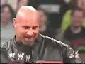wwe the rock vs goldberg his debut