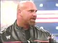 wwe the rock vs goldberg his debut