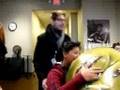 Analyn inhales a Shrek balloon...
