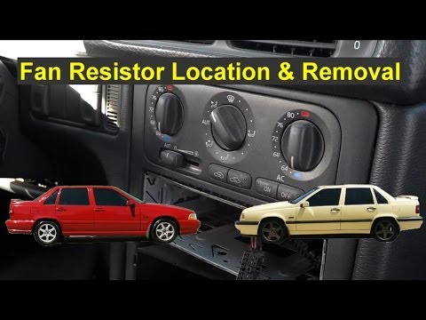 Fan resistor location and removal, Volvo 850, S70, V70, XC70 – Auto Repair Series