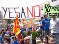 Manifestaci�n Amposta antitrasvases y embalses. YesaNo