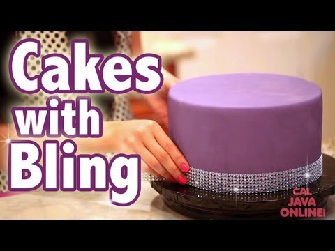 how to fasten ribbon to a cake