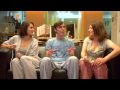 We invite three girls over and go wild and crazy Bleep Bloop style! Which means playing a game about dressing up babies and making them race. See our videos a month earlier at www.collegehumor.com and follow us www.twitter.com