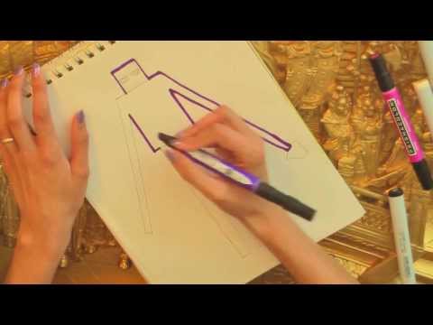 how to draw enderman