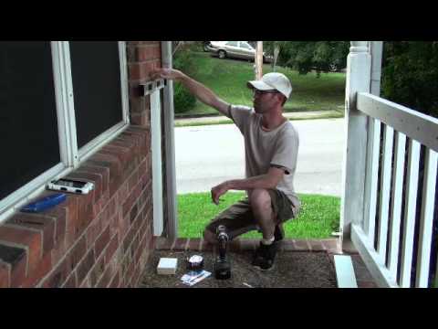how to fasten wood to brick
