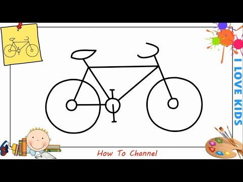 video-linktoworks-How to draw a bike (bicycle) EASY step by step for...